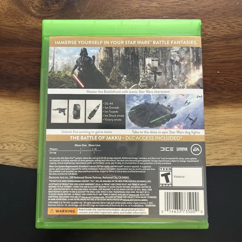 Star Wars Battlefront Deluxe Edition (Microsoft Xbox One) CIB Complete - Tested
